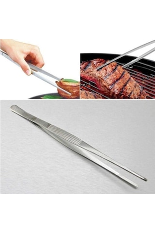 Vigentino Masterchef Pratik Cımbız Maşa Pişirme Cımbızı Çelik Maşa 30 CM