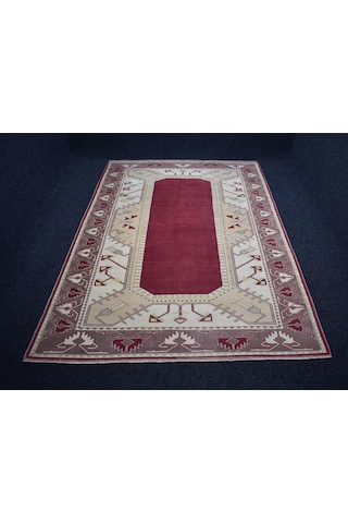 Zehra Abla Halı Vintage El Dokuma 6m2 Eskitme Modern Benzersiz Milas Yün Halı 6725 Çok Renkli