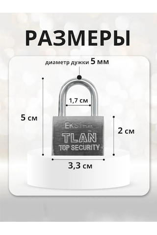 Laduski 3 Anahtarlı 50x75mm Dolap Asmalı Kilit 301752490