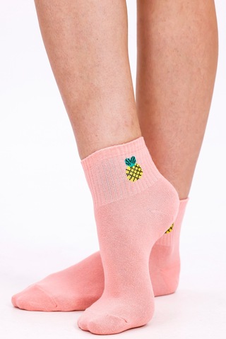 Desing Socks Premium Pamuklu Yumuşak Ve Kokulu 12'li Meyve Desenli Bilek Kadın Çorap Seti - Nefes Alan Yapı Çok Renkli