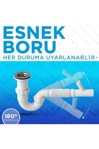 S Li Körüklü Çamaşır Makinesi Bağlantılı Sifon Tıkanma Ve Koku Yapmayan Özel Tasarım