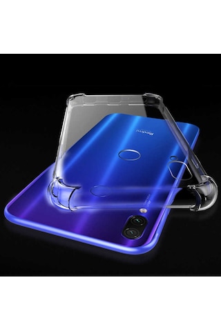 Xiaomi Redmi Note 7 Kılıf Şeffaf Nitro Anti Shock Kapak Renksiz