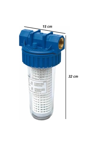 Sufil 322 Filtre Kabı 254 Y 50 Micron Su Filtresi 1''
