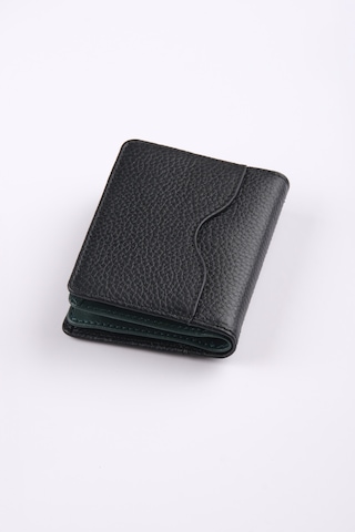 Ancora Leather Hakiki Deri Kartlık-26207 Siyah - Yeşil