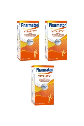 Pharmaton Vitality 60 Kapsül 3 Adet