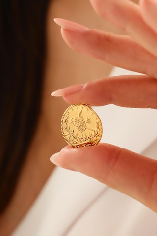 Sefa Kuyumculuk 14 Ayar Altın Büyük Boy Tuğra Kolye Ucu