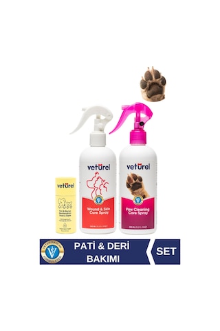 Veturel Kedi Köpek Yara Bakım Spreyi Pati Balm Nemlendirici Stick Pati Kir Koku