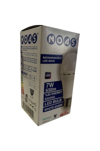 Yl-0711 Şarjlı Led Ampul 7w Tekli Beyaz Işık E27 Led Ampul 7 Watt Yok Tr Noas Noas