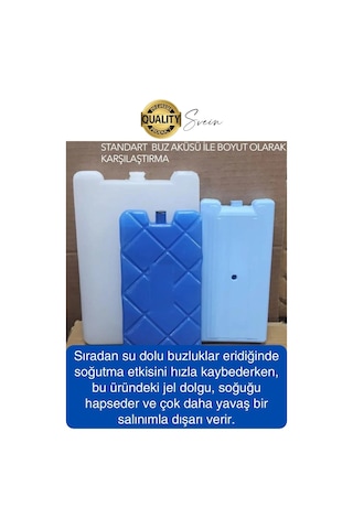 12 Saat Süreli 560 Gr Jel Dolu Buz Aküsü Plastik Soğuk Zincir Gıda Yiyecek Uzun Süre Koruma 10 Adet Çok Renkli