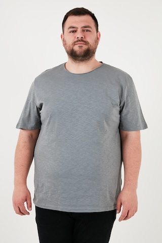 Buratti Pamuklu Regular Fit Büyük Beden Erkek T Shirt 59020001B Açık Haki