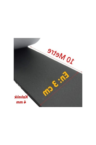 10 Metre Yapışkanlı Ses Ve Isı Yalıtım Bandı, 30 Mm Genişlik