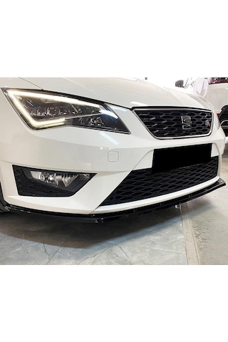 Seat Leon Mk3 Fr Ön Lip Parlak Siyah Plastik Ön Ek Karlık 2012 2013 2014 2015 2016