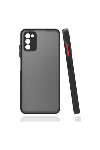 Zore Galaxy Uyumlu A03s Kılıf Hux Kapak - Siyah Siyah