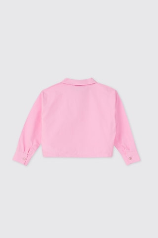 Panço Kız Çocuk Pembe Gömlek 2611gk06055
