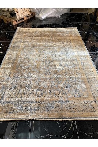 Elexus Halı Diamond 3775 Koyu Gri Bakır Salon Halısı