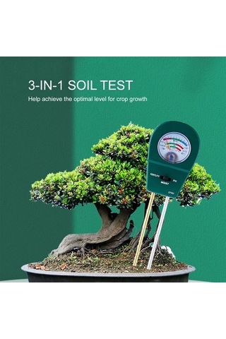 Xiyyadms Ev Bahçe Bitkileri İçin 3'ü 1 Arada Toprak Ph, Nem Ve Besin Test Cihazı - Akıllı Gelişim İçin Toprak Analizi Aleti