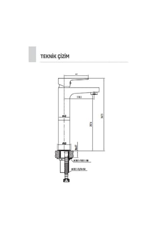 Creavit Sr6500 Sharp Uzun Lavabo Armatürü