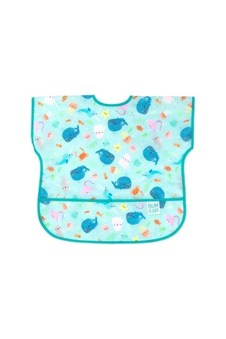 Bumkins Kısa Kollu Önlük (1-3 Yaş) - Ocean Life Çok Renkli