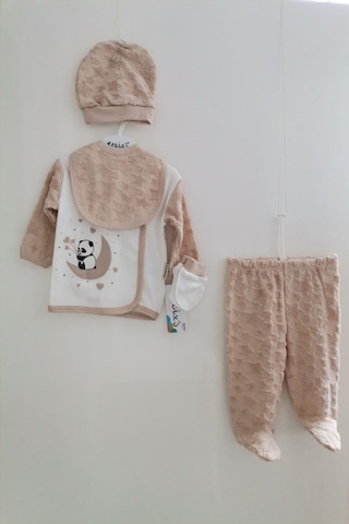Panda Soft 5'li Zıbın Set 3092 Açık Bej