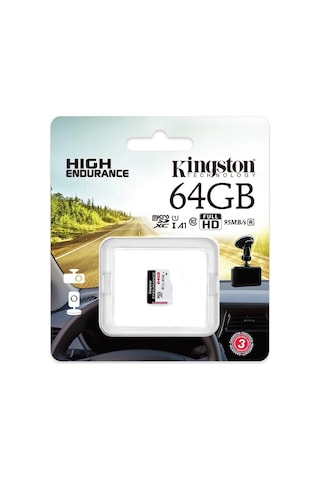 Kingston Sdce-64gb 64gb Microsdxc Endurance 95r-30w C10 A1 Uhs-ı Card Only Hafıza Kartı Kdo