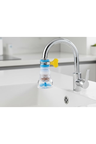 Lexroo Ayarlanabilir Turbo Musluk Başlığı, Pervaneli Ve Filtreli Standart