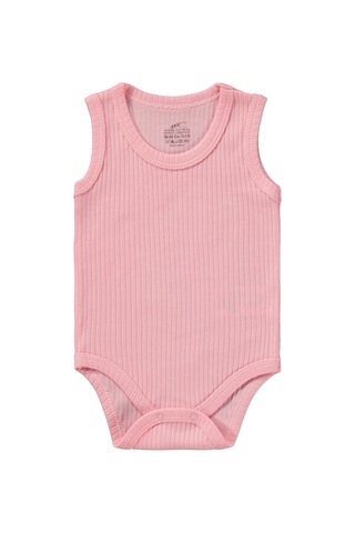Minidamla Baby Minidamla Askılı Basic 3'lü Set 1-18 Ay Çıtçıtlı Badi - Pembe