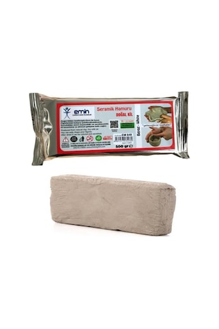 Emin Seramik Hamuru Doğal Kil 500 G Beyaz