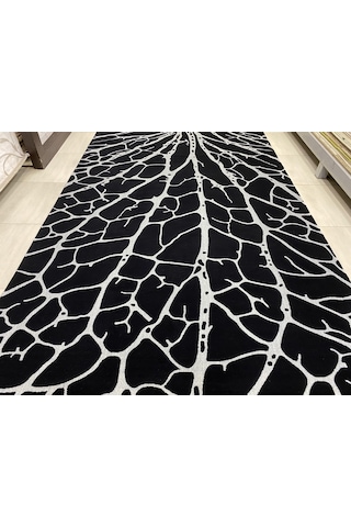 Saray Halı Vizyon 11145 B 200X300 Siyah Gri Ağaç Modeli 6 M2 Halı