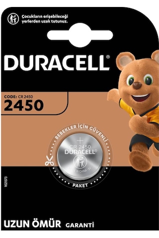 Duracell Özel 2450 (DL2450/CR2450) Lityum Düğme Pil 3V