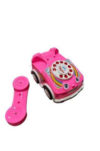Çevirmeli Telefon Araba Pembe