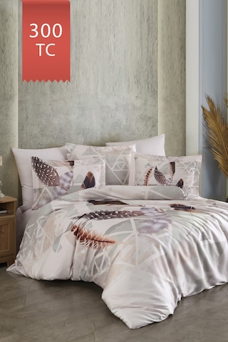 Varol Royal Saten Tek Kişilik 300tc Nevresim Takımı - Muna Çok Renkli