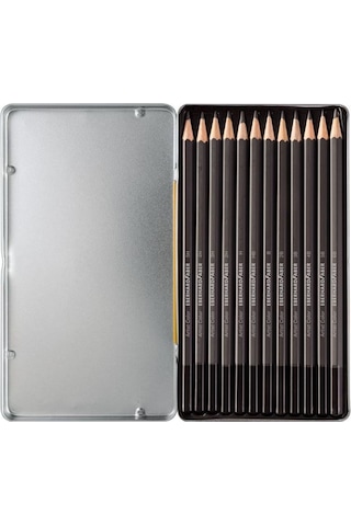 Eberhard Faber Artist Color Karakalem Eskiz Çizim Kalemi 12Li Set
