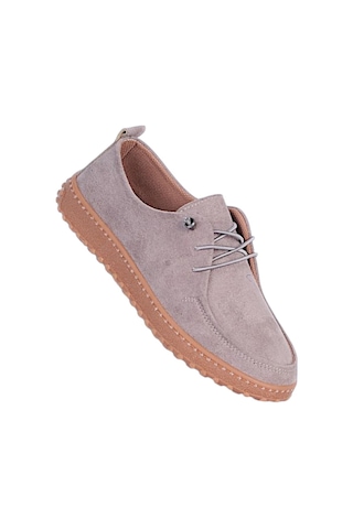 Ayakcenter Ayzen 1055 Vizon Kadın Loafer Ayakkabı Vizyon