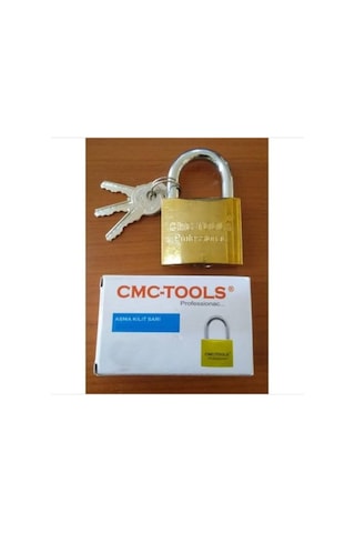 Cmc Sarı Asma Kilit 3 Anahtarlı 38 Mm