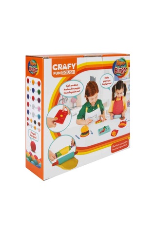 Crafy Süper Burger Oyun Hamuru Seti 200 Gr. 12 Parça
