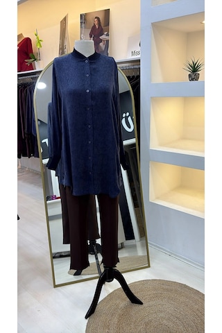 Invee İnvee Modal Kumaş Tunik 7254 Lacivert
