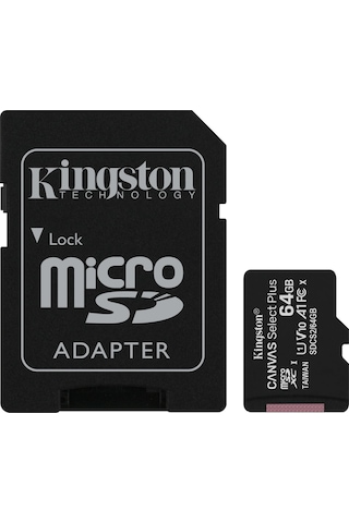 64GB MICRO SD CANVAS PLUS KINGSTON SDCS2/64GB