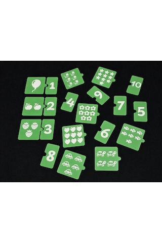 Bezos 3d Baskı Sayma Ve Eşleştirme Puzzle Kartları - 1den 10a Rakam Ve Nesne Sayma Seti, Erken Matematik Öğretim Materyali Nıda