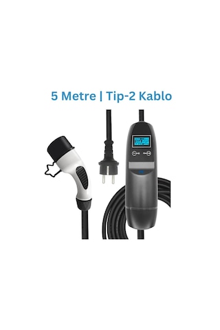 Khons Tek Faz 16A 3.6 KW Taşınabilir Elektrikli Araç Şarj İstasyonu