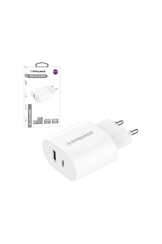 Sprange PTD-18 Type-c 33w Pd3.0 Şarj Adaptör Başlık