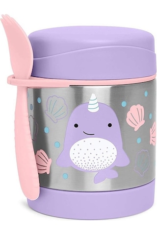 Skip Hop Zoo Paslanmaz Çelik Termos 325 ML Narwhal Mor