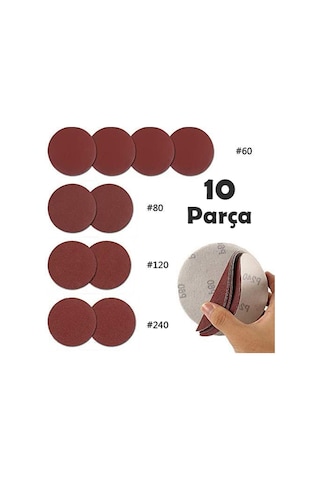 12 Parça Cırt Zımpara Matkap Aparatı Avuç Içi Taşlama Kiti N11.3146