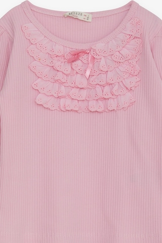 Breeze Kız Çocuk Uzun Kollu Bluz Güpürlü Fiyonklu 3-8 Yaş, Pembe