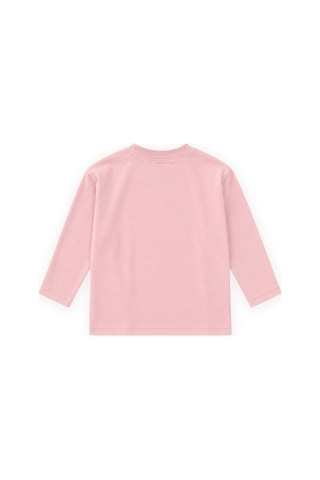 Cigit Sloganlı Uzun Kol T-shirt 2-10 Yaş Pudra Pembe