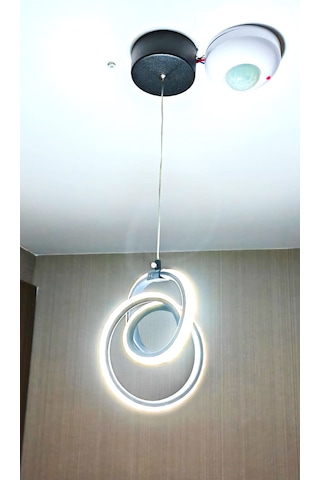 Led Avize Beyaz Işık Mutfak Salon Çocuk Odası Lambası Altın Sarısı