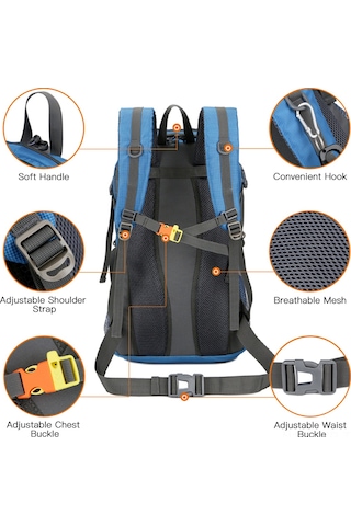 Ranyeek 50l Su Gezdirme Sırt Çantası - Suya Dayanıklı Nylon, Koşu, Bisiklet Ve Doğa Yürüyüşü İçin İdeal Gül