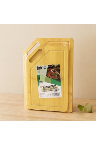 Northcity Bambu Kesme Tahtası 2'li Set 18x28 & 22x32 Cm Bambu Ahşap