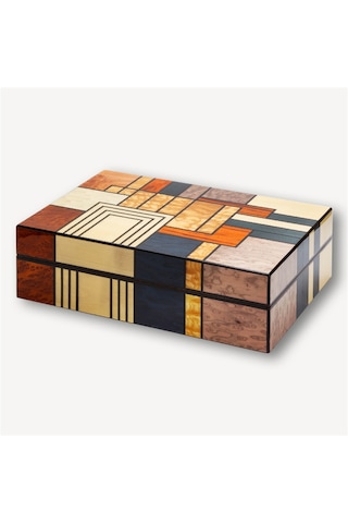 Lubinski İspanyol Sedir Puro Kutusu Humidor Abstract 30s