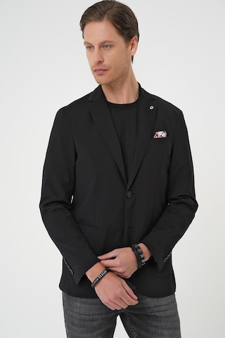 Regular Kalıp Mono Yaka Torba Cep Casual Siyah Ceket C 709 Siyah