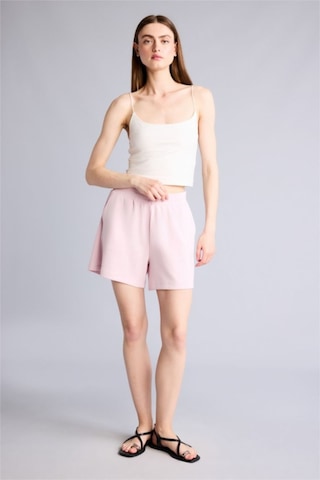 Defacto Relax Fıt Elastik Bel Açık Pembe Bermuda Şort H0575ax26smpn38 Pembe-pn38